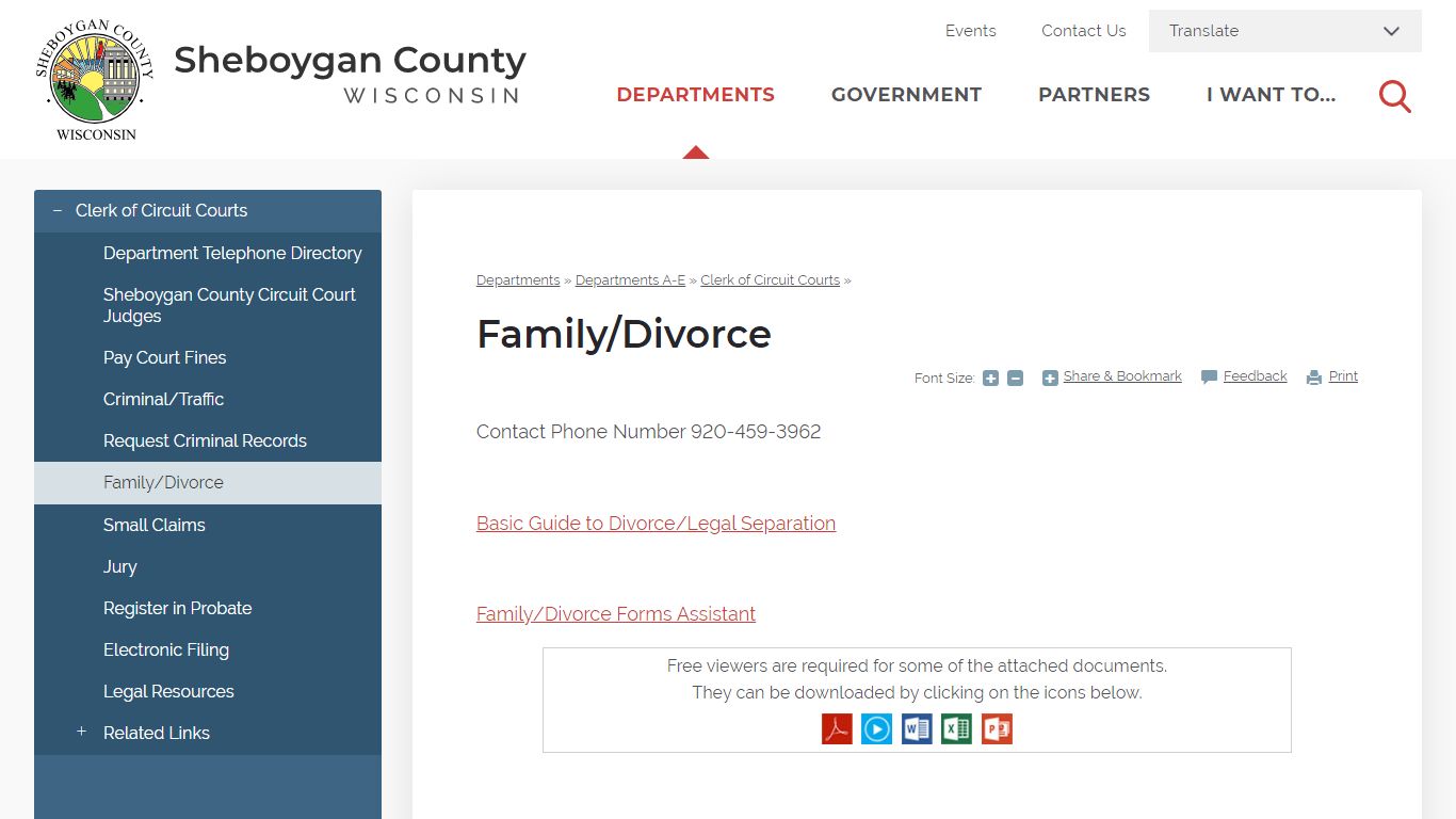 Family/Divorce | Sheboygan County